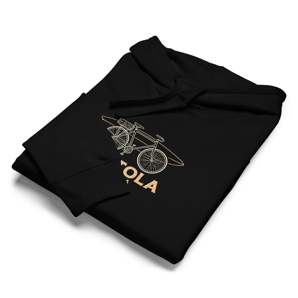 Capitola Mid-Weight Hoodie in Black, folded